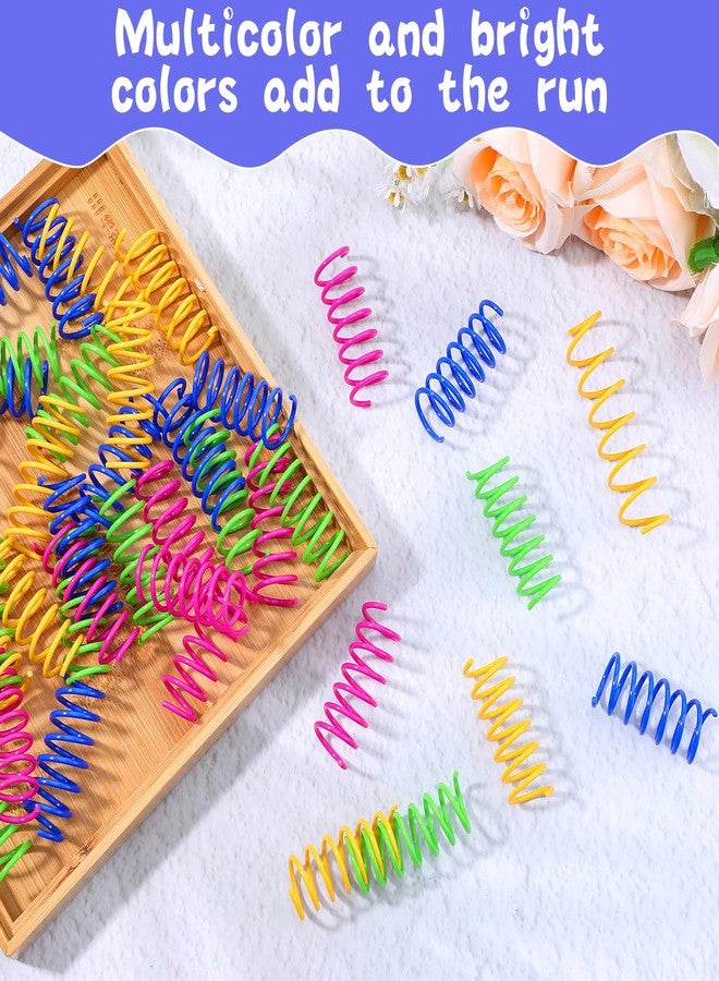 mekueeex 300 Pcs Cat Spring Toy Cat Spiral Toys Interactive for Indoor Colorful Plastic Springs Coil for Kitten Hunting Swatting Biting - Image 4